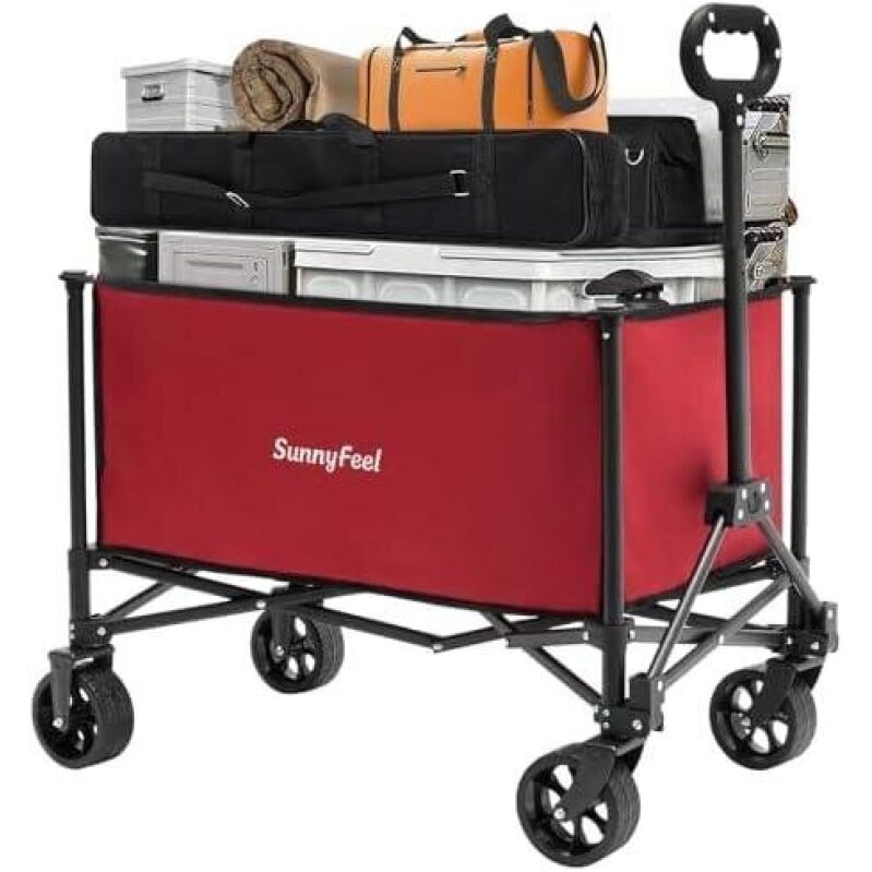 Unbeatable 30% Off on SunnyFeel 164L Folding Cart - Ideal for Heavy Loads