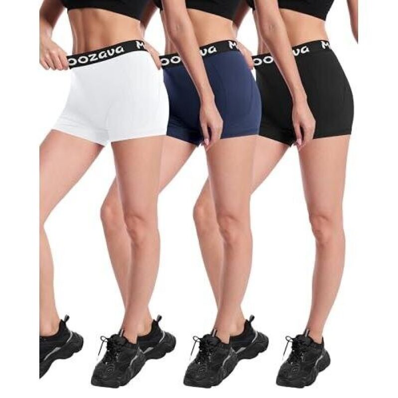 Affordable 3-Pack Compression Shorts for Women - High-Performance Fitness Wear
