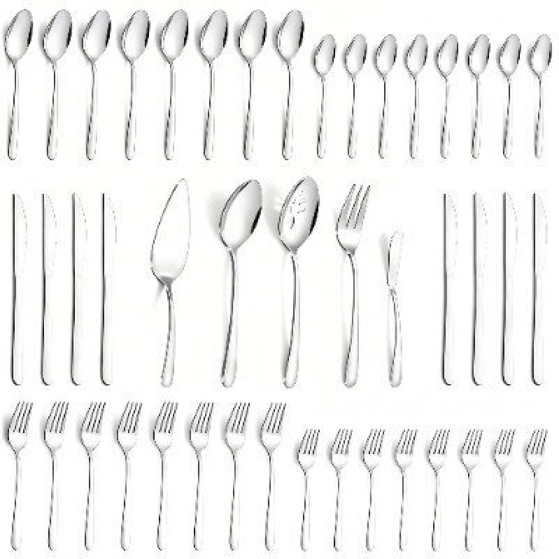 Elegant 45-Piece Stainless Steel Cutlery Set for 8