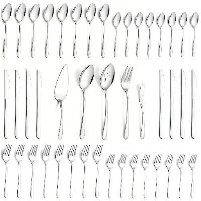 Elegant 45-Piece Stainless Steel Cutlery Set for 8