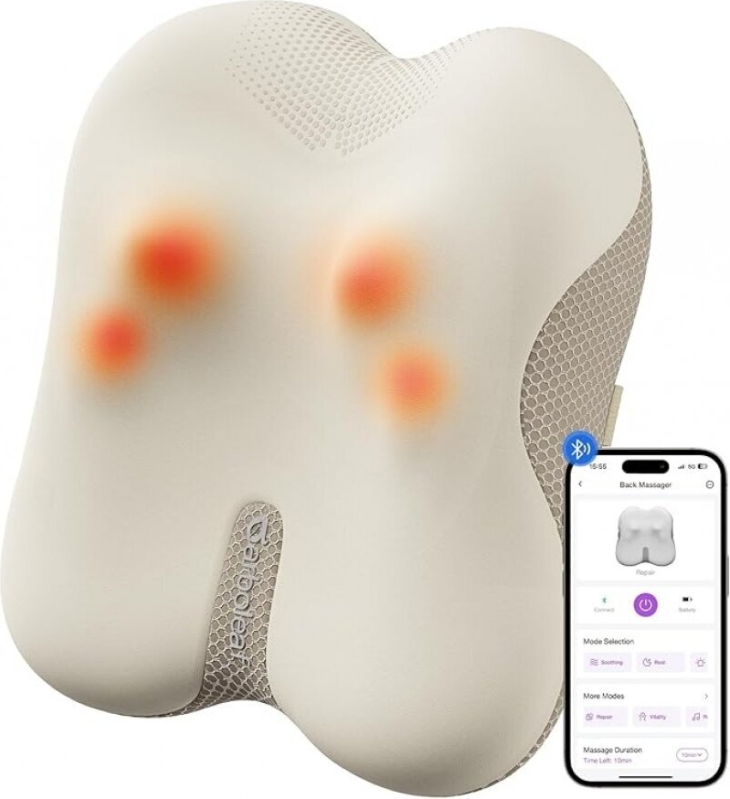 arboleaf Back Massager for Pain Relief - Bluetooth App Control