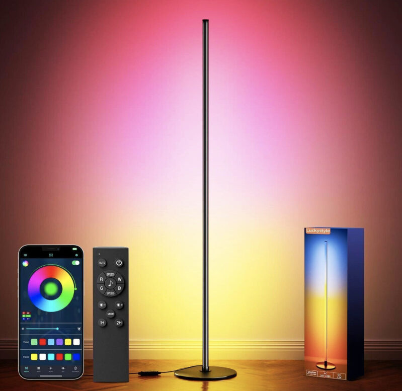 Smart LED Floor Lamp with Music Sync - Perfect for Home Decor
