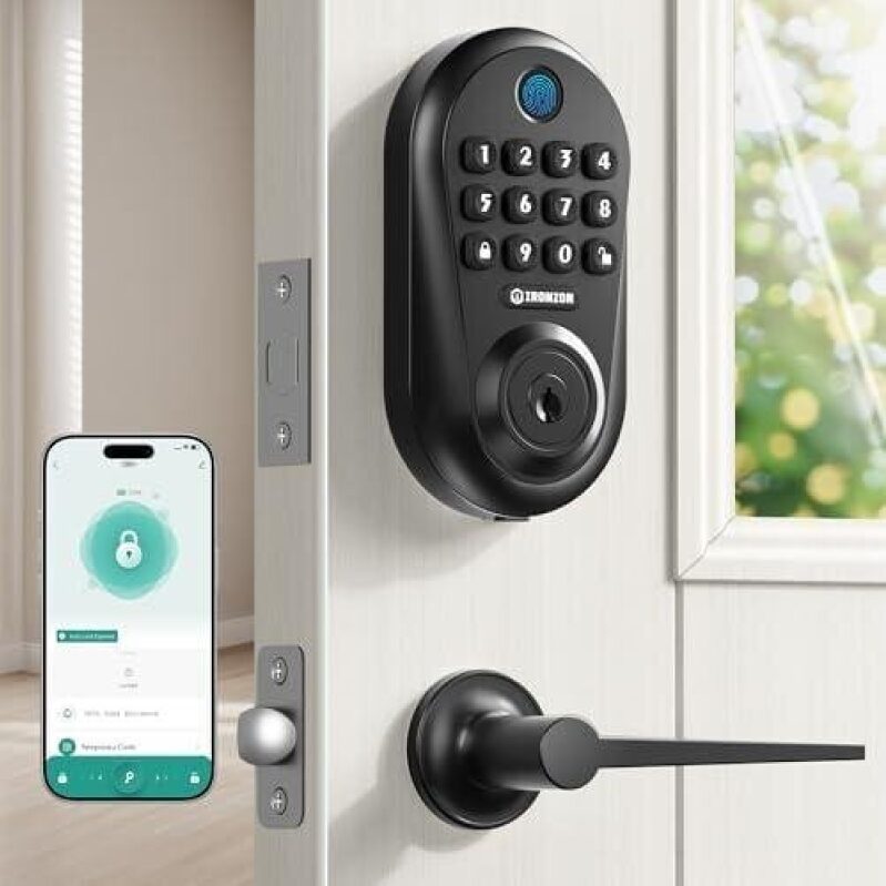 Five-in-One Fingerprint Electronic Door Lock Kit - 65% OFF