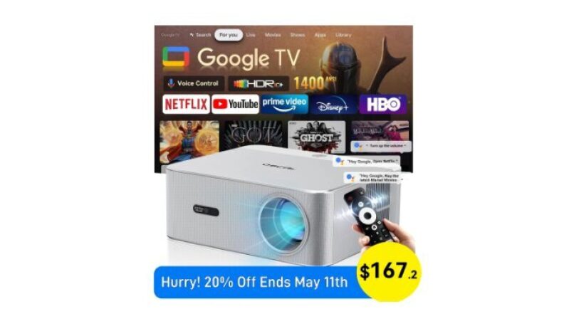 Blackview OSCAL PV800 PRO 4K Smart Projector with 1400 ANSI Lumens - Perfect for Home Theaters