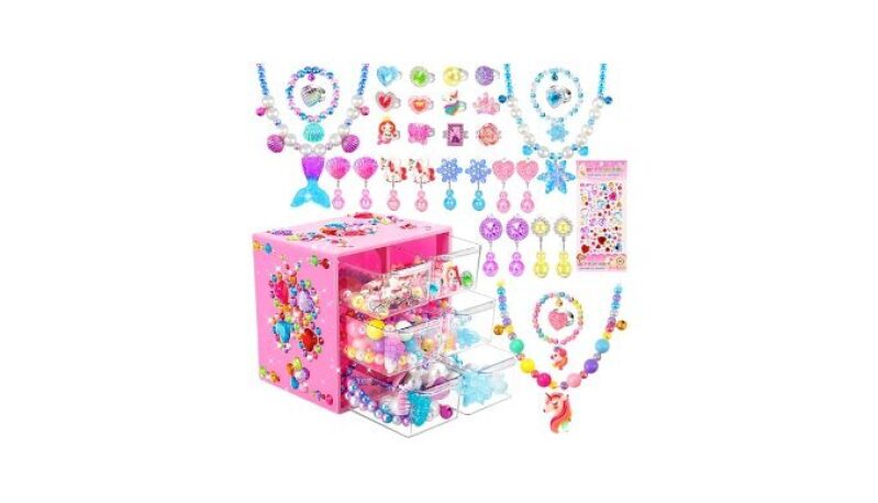Unicorn Mermaid Frozen Jewelry Set for Girls - Magical Play Jewelry Kit