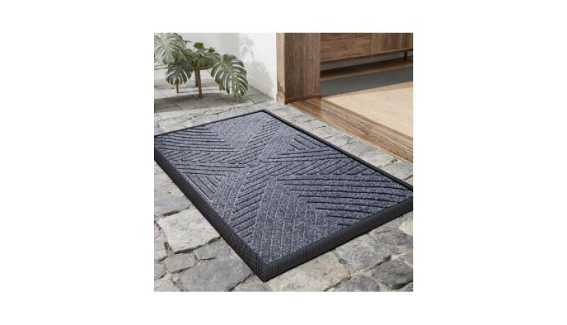 UKISS All-Season Front Door Mat - Heavy-Duty, Non-Slip, and Stain-Resistant