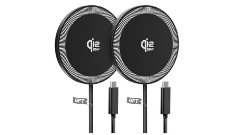 25W Wireless Charger for MagSafe Qi2.2 Magnetic 2Pack 6FT