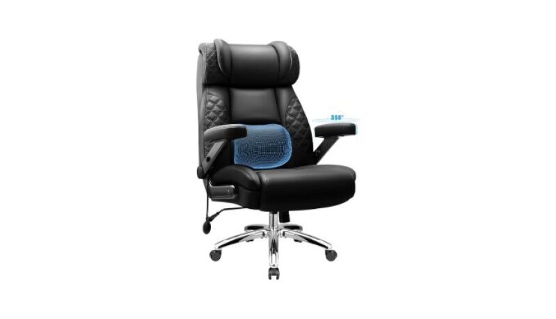 Big and Tall Office Chair for Heavy People - Ergonomic Comfy Executive Gaming Chair
