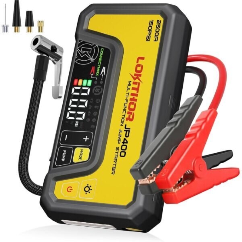 LOKITHOR JP400 Jump Starter with Air Compressor - Reliable and Efficient