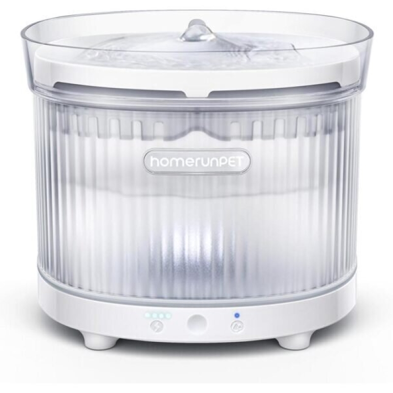 Homerunpet Cordless Cat Water Fountain - 7800mAh Battery, 30-Day Runtime, Easy-Clean Design