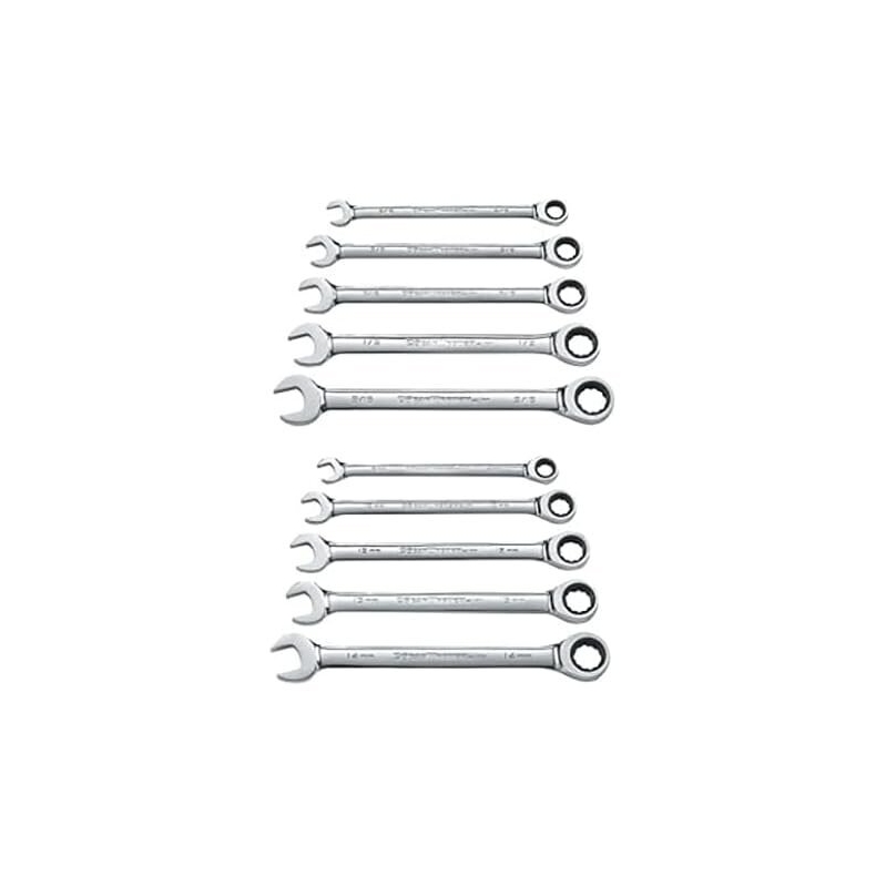 Gearwrench 9418 10 PC SAE/Metric Wrench Set - High-Efficiency Tool Collection