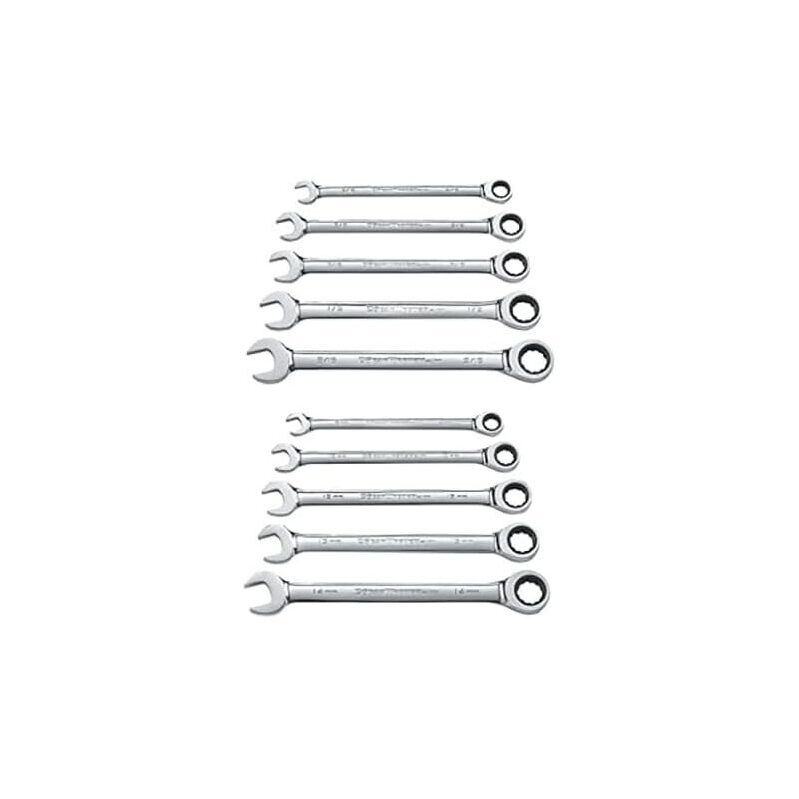 Gearwrench 9418 10 PC SAE/Metric Wrench Set - High-Efficiency Tool Collection