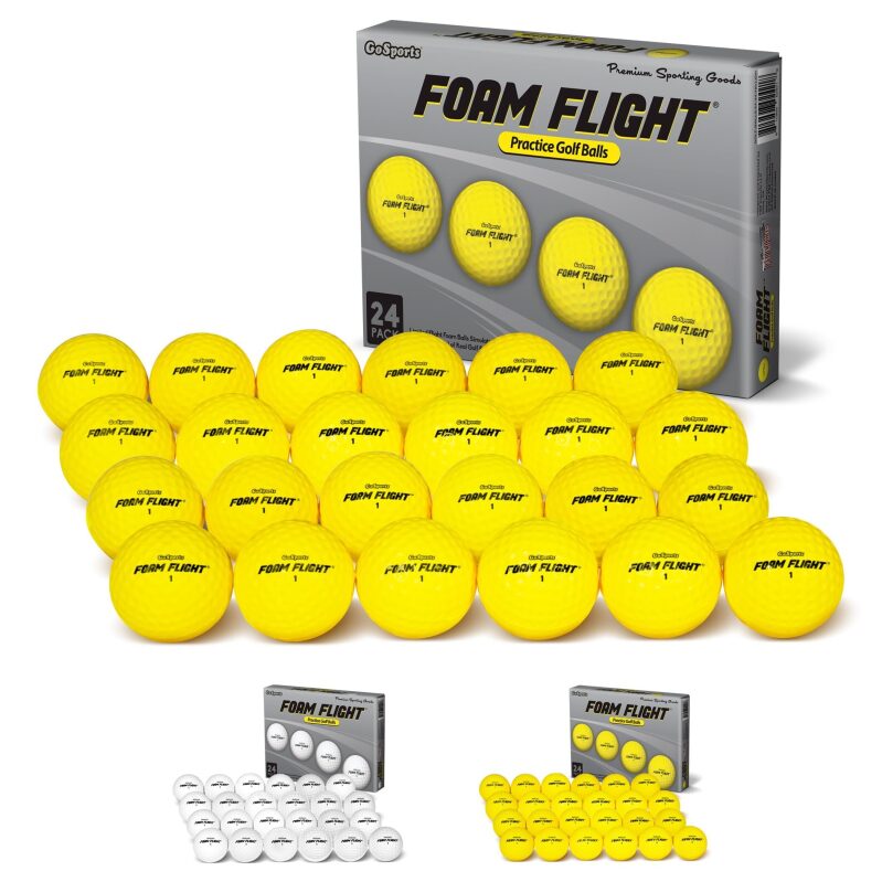 GoSports Foam Flight Practice Golf Balls: 24 Pack for Enhanced Practice