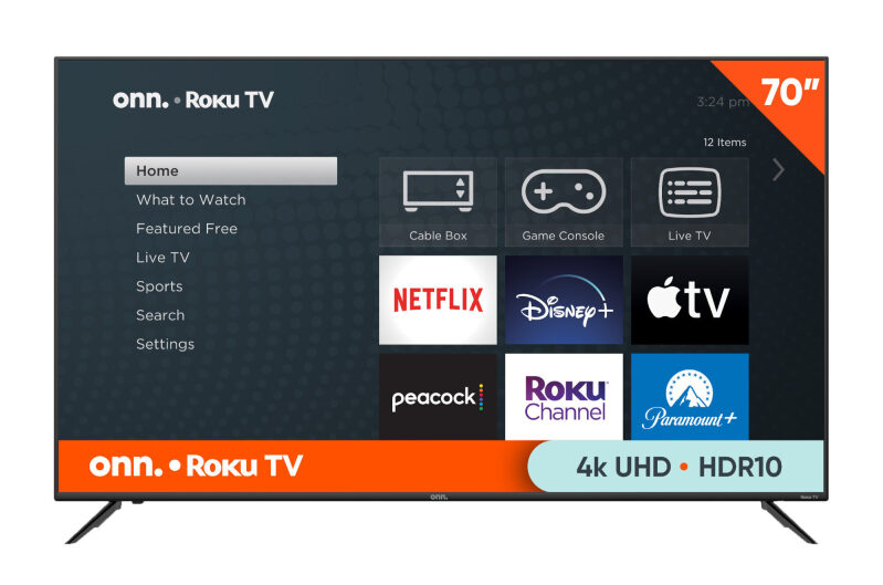 Affordable 70-inch 4K UHD HDR Roku Smart LED TV