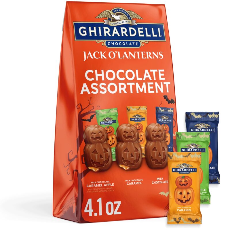 Ghirardelli Jack O' Lanterns Chocolate Assortment - Premium Halloween Treats