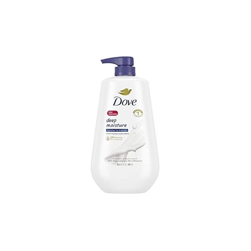 Dove Deep Moisture Body Wash: Ultra-Hydrating Cleanser for Hands and Body