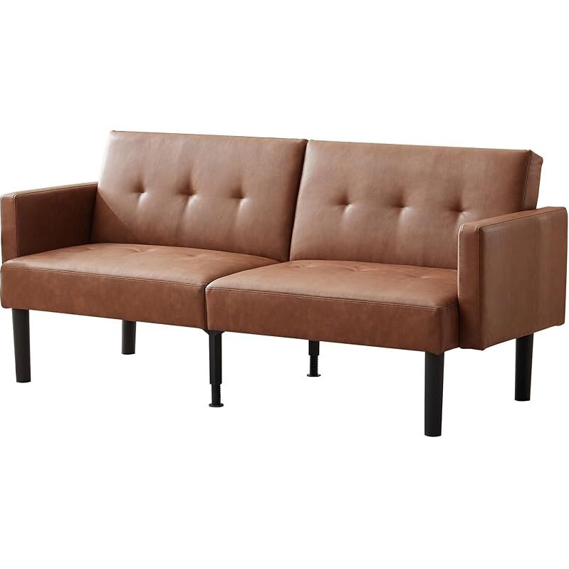 Idealhouse Convertible Futon Sofa Bed with Adjustable Backrest - Versatile and Comfortable Seating