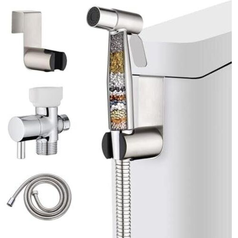 Stainless Steel Adjustable Pressure Bidet Attachment