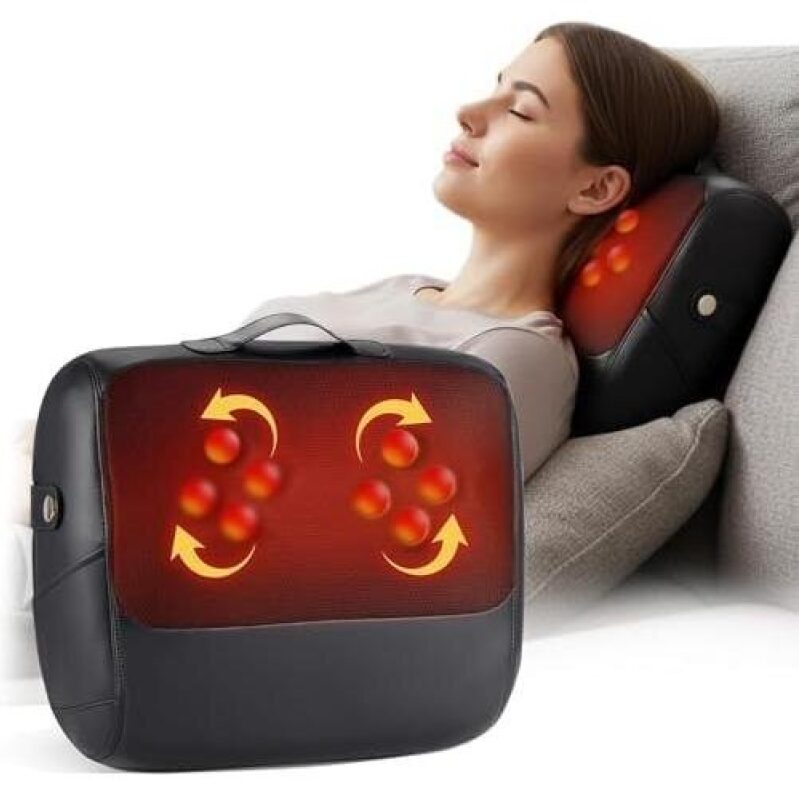 64% OFF Dual-Sided Heating Massage Cushion - Ultimate Relaxation