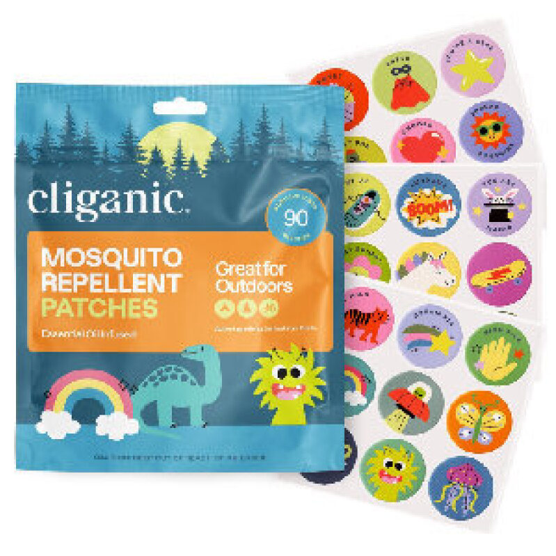 Cliganic Mosquito Repellent Patches - Safe, Effective, Kid-Friendly