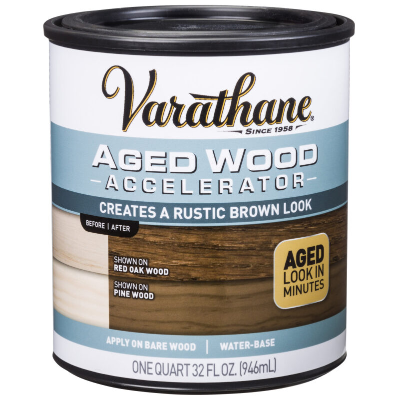 2-Pack Varathane Aged Wood Accelerator, Rustic Brown - Transform Your Wood Instantly
