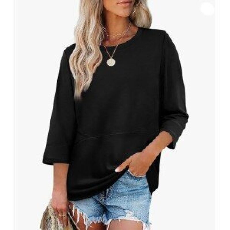 XIEERDUO Women's 3/4 Sleeve Casual Blouse - Perfect for Everyday Elegance