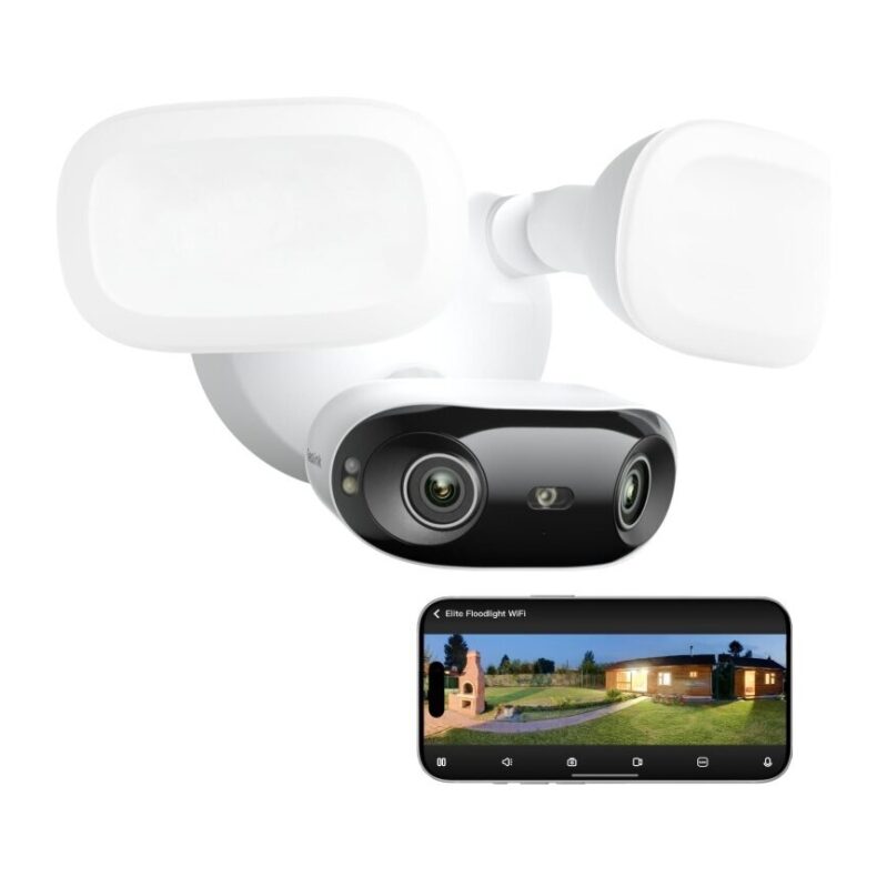Secure Your Space with REOLINK Elite Floodlight Camera, 4K, 180° Panoramic View