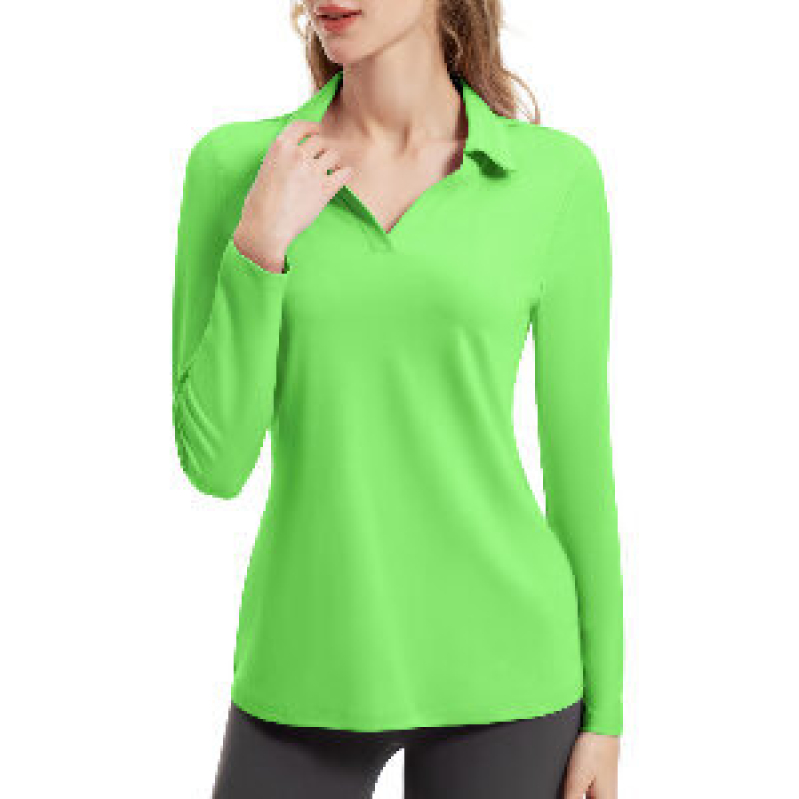 FKEEP Women's Tennis Long-Sleeve Polo Top