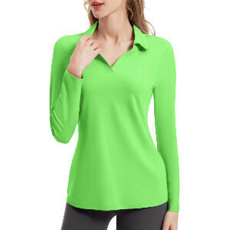 FKEEP Women's Tennis Long-Sleeve Polo Top