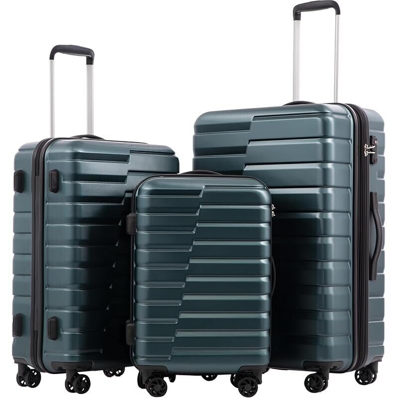 Coolife 3-Piece Expandable Suitcase Luggage Set - Premium Travel Companions