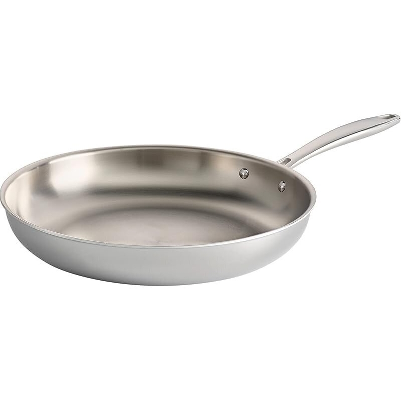 High-Performance 12-Inch Stainless Steel Frying Pan for Kitchen Excellence