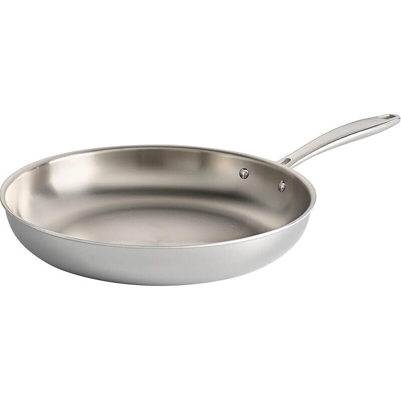 High-Performance 12-Inch Stainless Steel Frying Pan for Kitchen Excellence