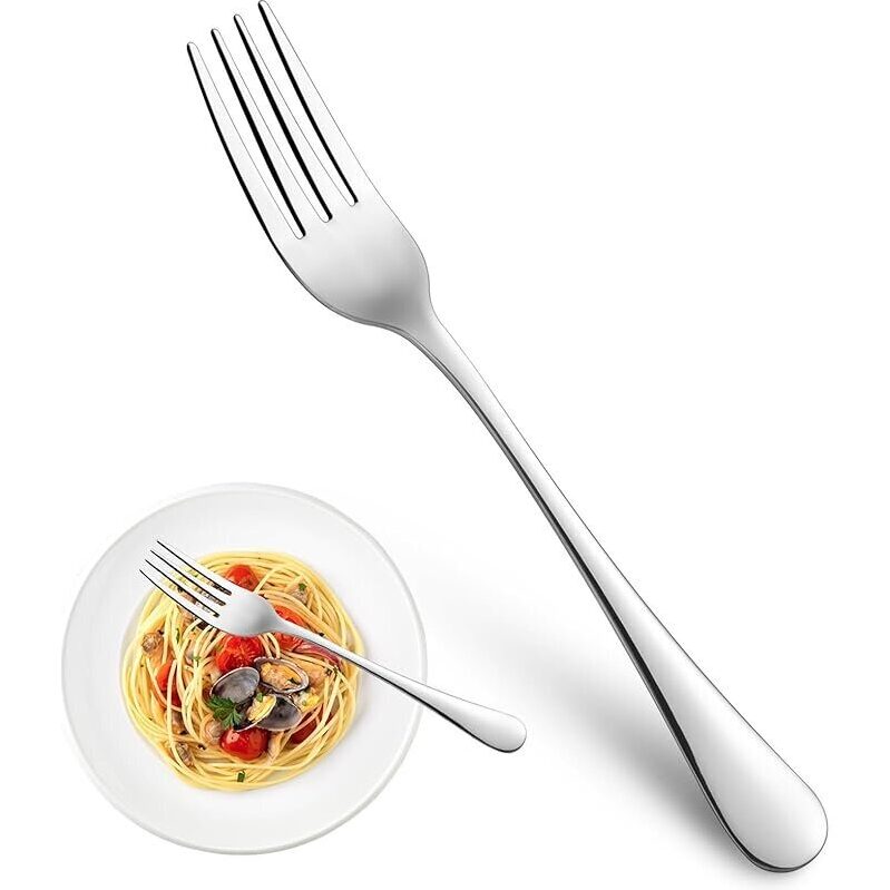Affordable Stainless Steel Dinner Forks Set of 16 - Perfect for Replacement