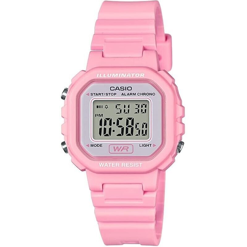 Casio LA20WH Women's Digital Watch - Pink Digital Watch with Alarm and Water Resistance