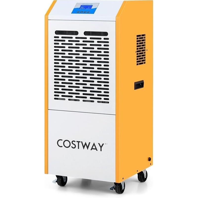 High-Efficiency 290 Pints Commercial Dehumidifier with Pump & Drain Hose