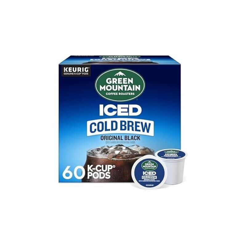 Green Mountain Iced Cold Brew Coffee Pods - 60ct Black