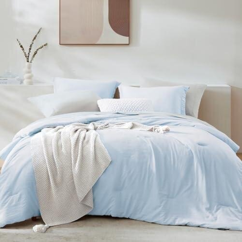 WRENSONGE All-Season Bedding Set - Soft and Cool Blue King Size