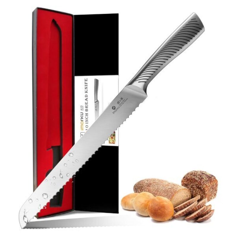 Imarku 10-inch Bread Knife - Sharp, Durable, and Affordable