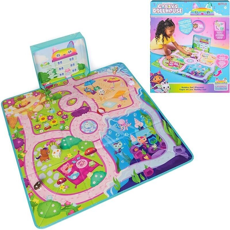 Dreamworks Gabby's Dollhouse Playmat with Figures - Ultimate Play Experience