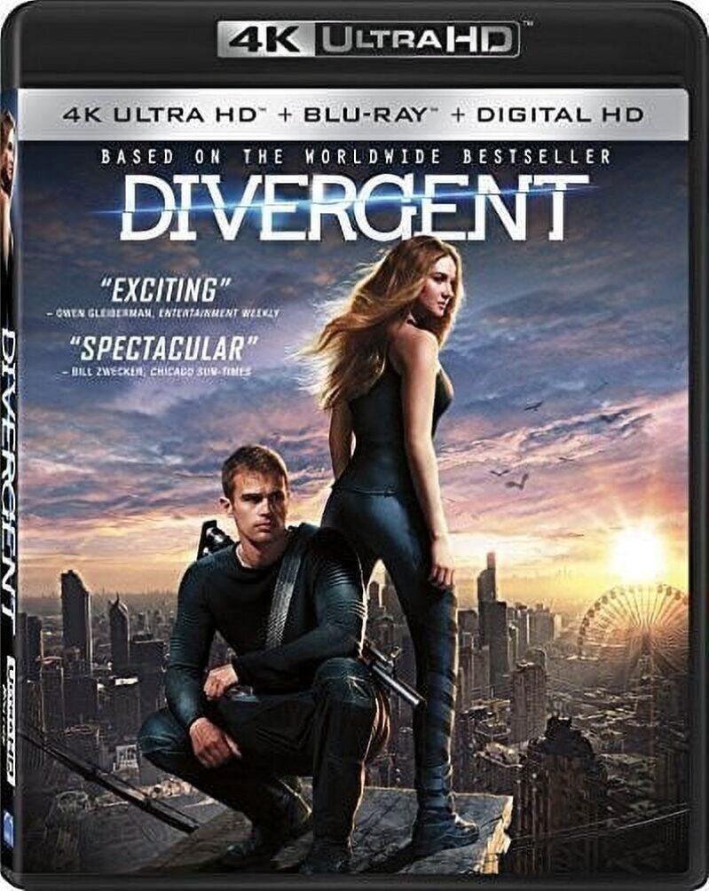 Divergent 4K UHD + Blu-Ray - Experience the Future in Stunning Detail