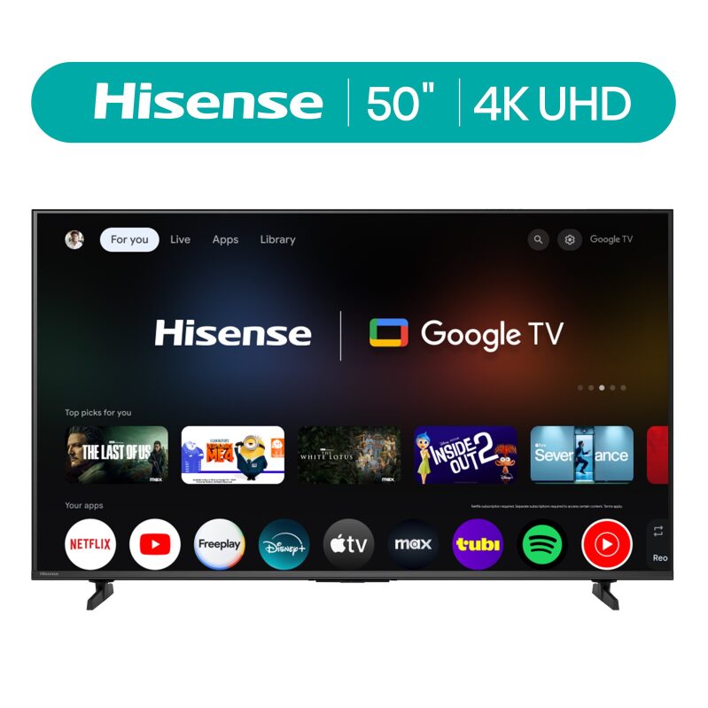 Hisense 50-Inch 4K UHD HDR Google Smart TV - Unmatched Value for 2026