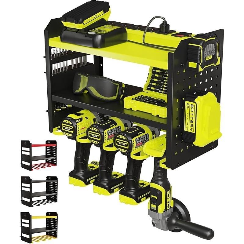 Maximize Garage Efficiency with BUILTSTRONG Heavy-Duty Metal Tool Storage Rack