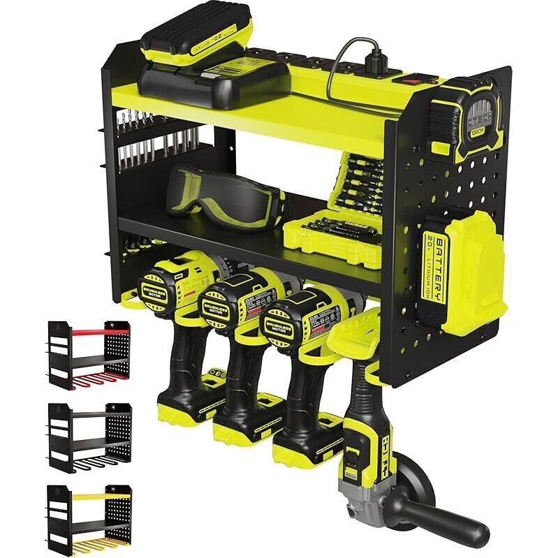 Maximize Garage Efficiency with BUILTSTRONG Heavy-Duty Metal Tool Storage Rack