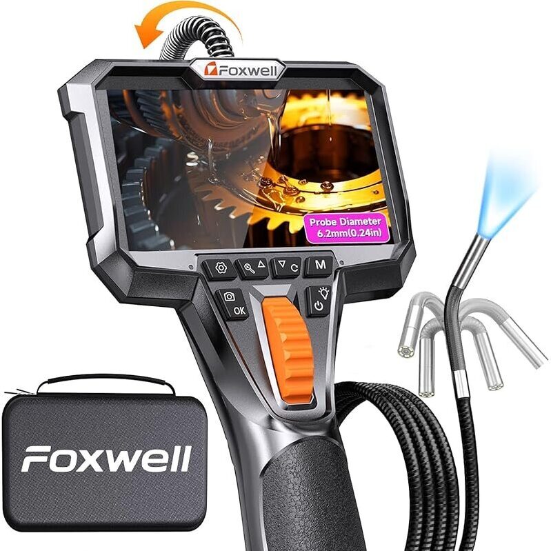 Foxwell Y400 Two-Way Articulating Borescope - High-Quality Inspection Tool