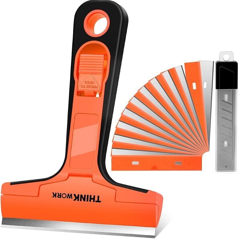 Efficient Thinkwork Razor Blade Scraper with 20Pcs Blades