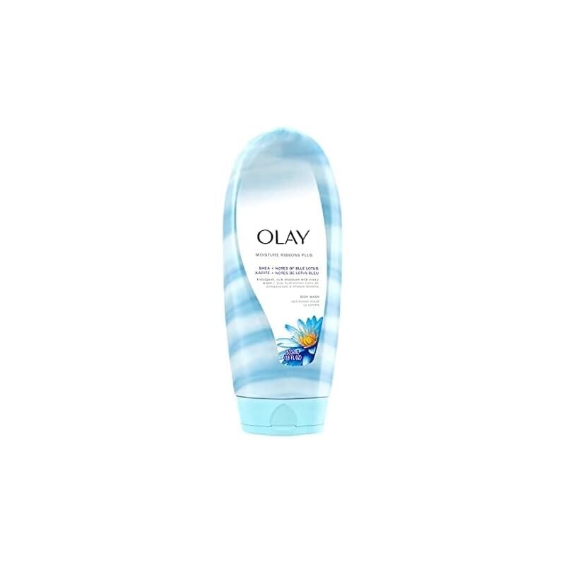 Olay Moisture Ribbons Plus Shea + Blue Lotus Body Wash - Luxurious Hydration