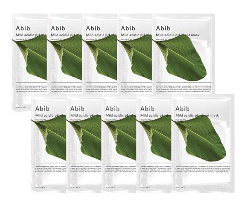 Abib Mild Acidic pH Soothing Mask for Sensitive Skin - 10 Pack
