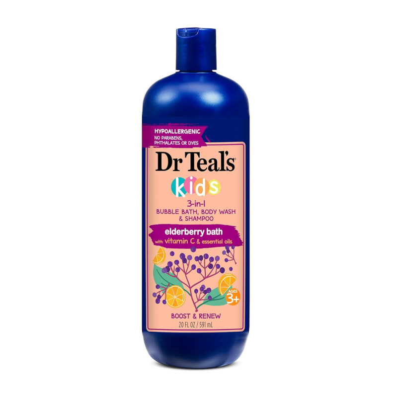 Dr Teal's Kids 3-in-1 Bubble Bath, Body Wash & Shampoo