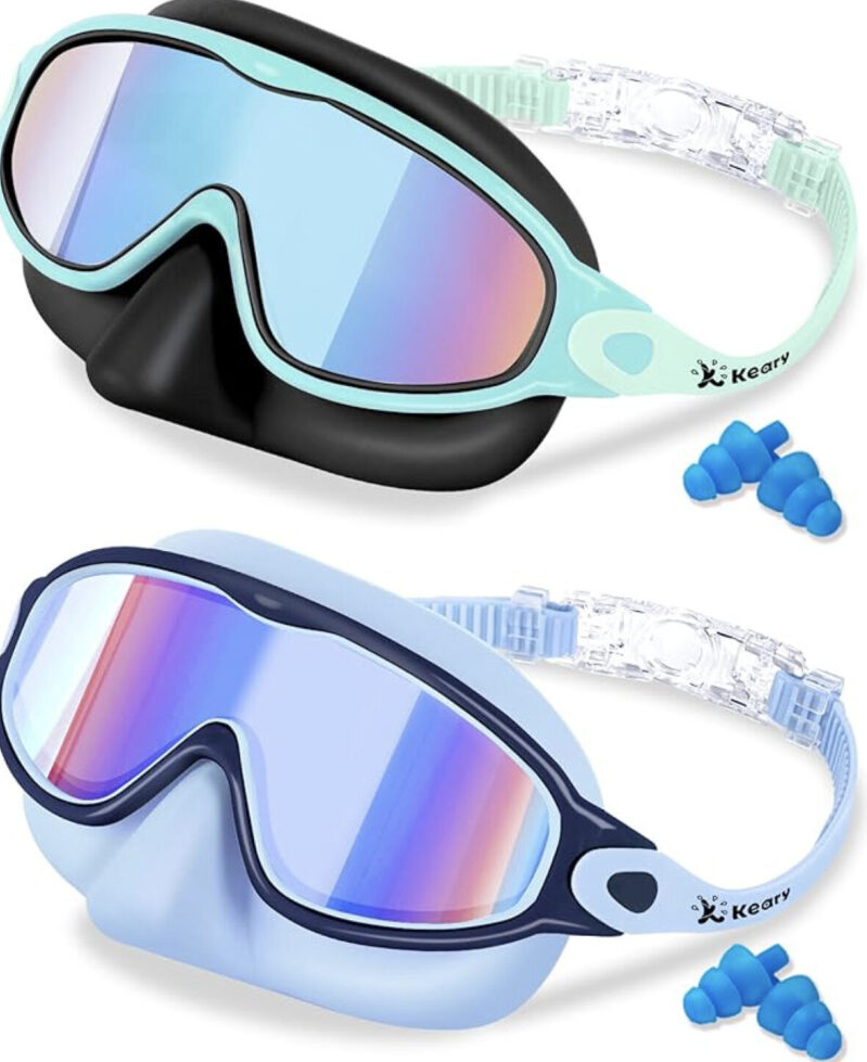 Keary Kids UV Protection Anti-Fog Swimming Goggles - Set of Two