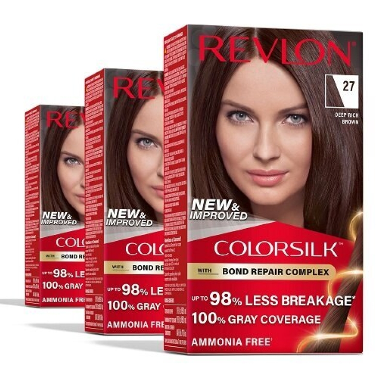 Revlon ColorSilk Ammonia-Free Hair Dye - 3 Pack Deal